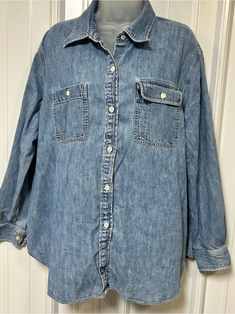 Vintage Lauren Jeans Co. Ralph Lauren Women's Denim Long Sleeve 1X 90s Y2K